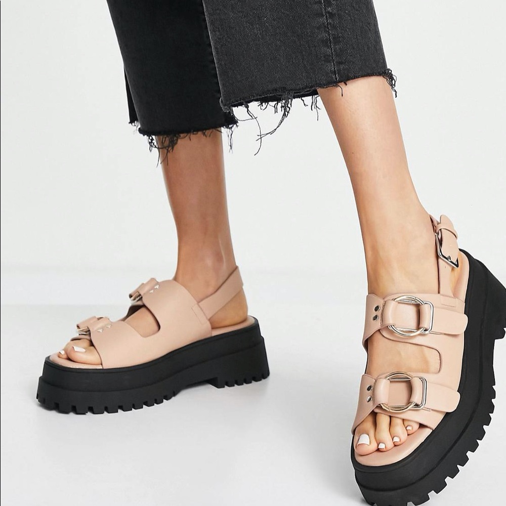ASOS Chunky Double Buckle Sandals